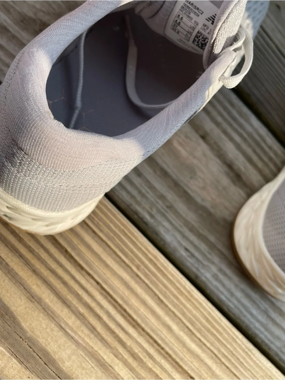 New Balance Women's Light Gray Mesh Athletic Sneakers